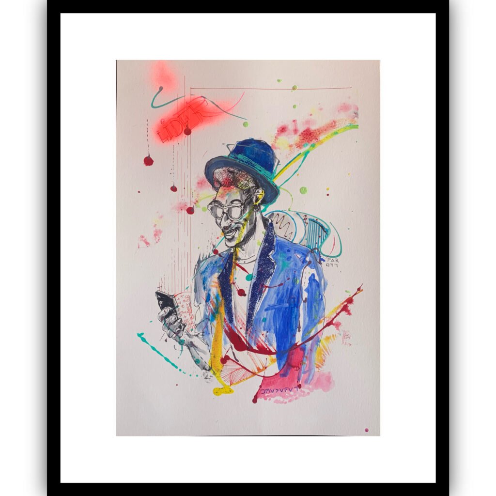 sombrero azul para la toma de decisiones